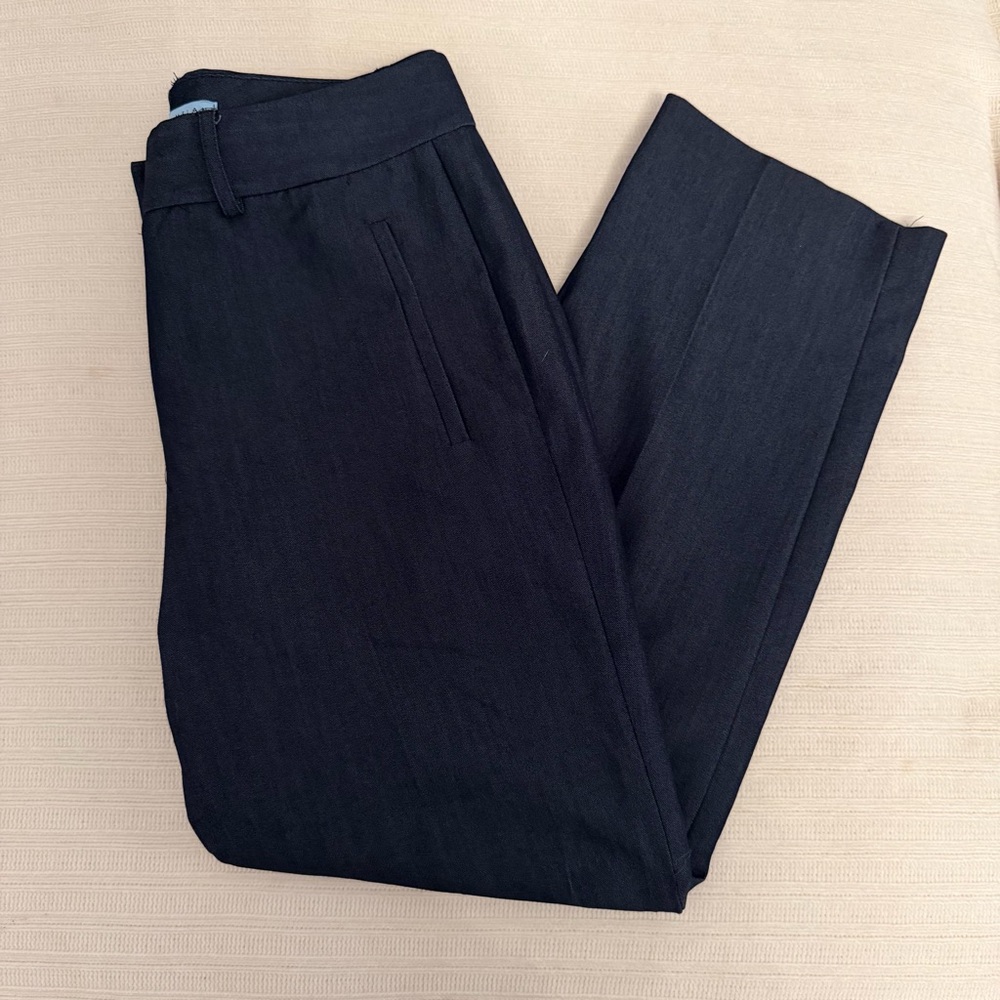 ANTONIO MELANI Navy Cropped Trousers